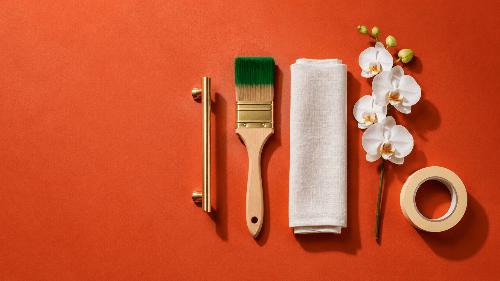 A clipboard checklist resting beside a small model house on a kitchen table.